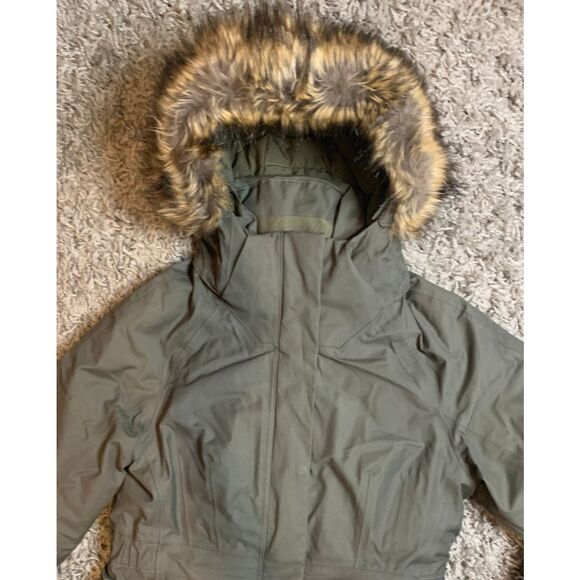 The North Face Arctic Parka 550 Down green Dry Vent Long JACKET COAT sz S WORN 1 - Picture 6 of 11
